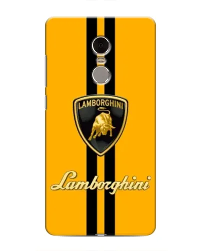 Чехол для Xiaomi Redmi Note 4 с картинкой «Lamborghini Stripe желтый»