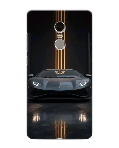 Чехол для Xiaomi Redmi Note 4 с картинкой «Lamborghini золотые линии»