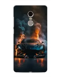 Чехол для Xiaomi Redmi Note 4 с картинкой «Lamborghini дымная эстетика» Чехол для Xiaomi Redmi Note 4 с картинкой «Lamborghini дымная эстетика»