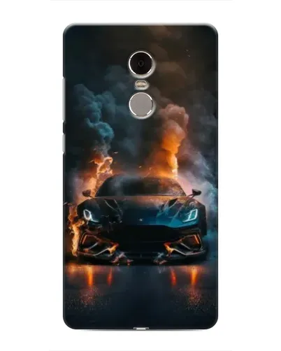 Чехол для Xiaomi Redmi Note 4 с картинкой «Lamborghini дымная эстетика»