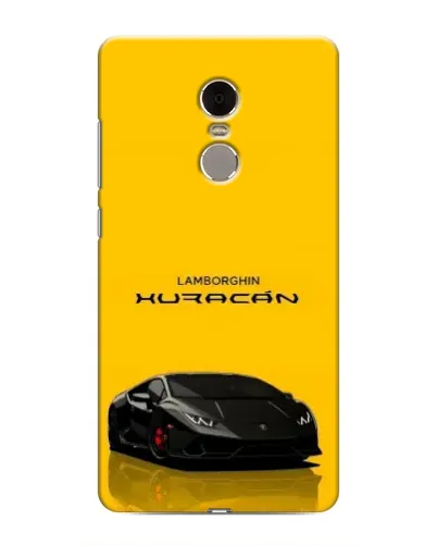Чехол для Xiaomi Redmi Note 4 с картинкой «Lamborghini Huracan черный»