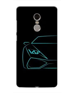 Чехол для Xiaomi Redmi Note 4 с картинкой «Голубой силуэт Lamborghini» Чехол для Xiaomi Redmi Note 4 с картинкой «Голубой силуэт Lamborghini»