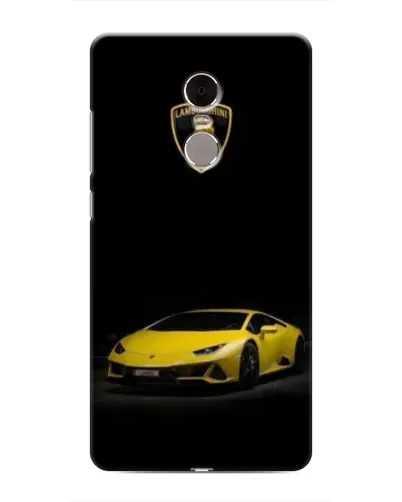 Чехол для Xiaomi Redmi Note 4 с картинкой «Lamborghini желтый акцент»