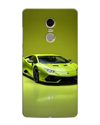 Чехол для Xiaomi Redmi Note 4 с картинкой «Салатовый Lamborghini Huracan»