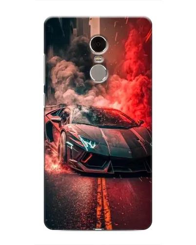 Чехол для Xiaomi Redmi Note 4 с картинкой «Lamborghini красный дым»