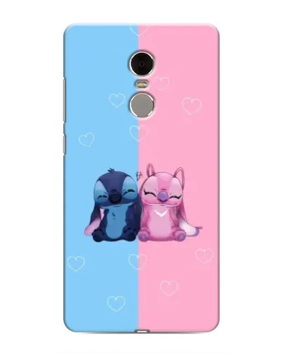 Чехол для Xiaomi Redmi Note 4 с картинкой «Stitch и Angel Love»