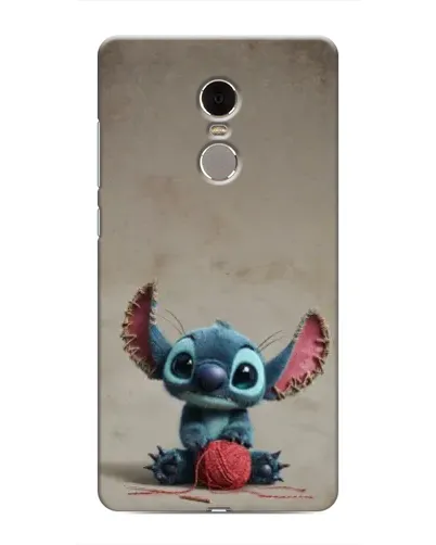 Чехол для Xiaomi Redmi Note 4 с картинкой «Стич на коричневом фоне»