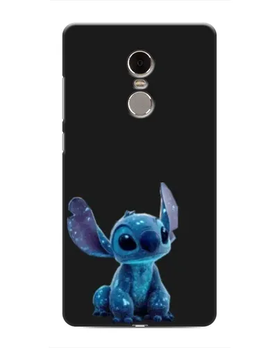 Чехол для Xiaomi Redmi Note 4 с картинкой «Стич на черном»