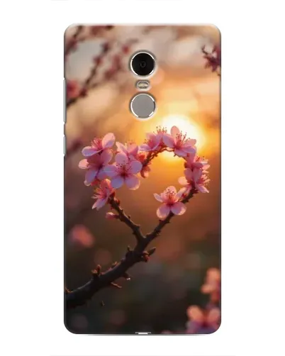 Чехол для Xiaomi Redmi Note 4 с картинкой «Розовый цвет сердце на фоне заката» Чехол для Xiaomi Redmi Note 4 с картинкой «Розовый цвет сердце на фоне заката»