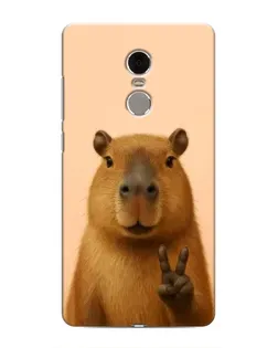 Чехол для Xiaomi Redmi Note 4 с картинкой «Капибара виктория» Чехол для Xiaomi Redmi Note 4 с картинкой «Капибара виктория»