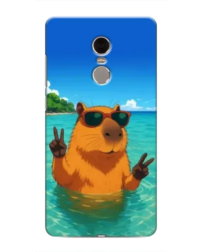 Чехол для Xiaomi Redmi Note 4 с картинкой «Морская капибара»