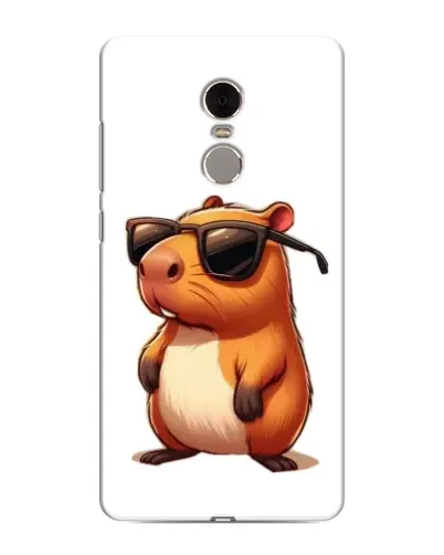 Чехол для Xiaomi Redmi Note 4 с картинкой «Капибара в очках»