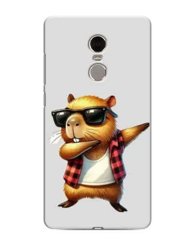 Чехол для Xiaomi Redmi Note 4 с картинкой «Капибара рэпер даб»