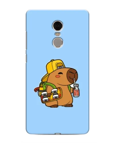 Чехол для Xiaomi Redmi Note 4 с картинкой «Капибара на скейте»
