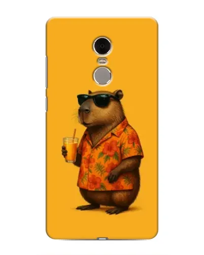 Чехол для Xiaomi Redmi Note 4 с картинкой «Капибара на отдыхе»