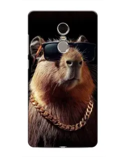 Чехол для Xiaomi Redmi Note 4 с картинкой «Капибара золотая цепь» Чехол для Xiaomi Redmi Note 4 с картинкой «Капибара золотая цепь»
