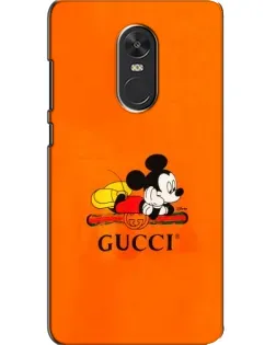 Чехол для Xiaomi Redmi Note 4X с картинкой «Микки Маус Gucci — оранж»