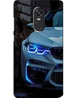 Чехол для Xiaomi Redmi Note 4X с картинкой «Взгляд BMW с синими фарами»