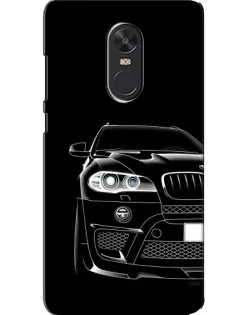 Чехол для Xiaomi Redmi Note 4X с картинкой «Темный силуэт BMW»