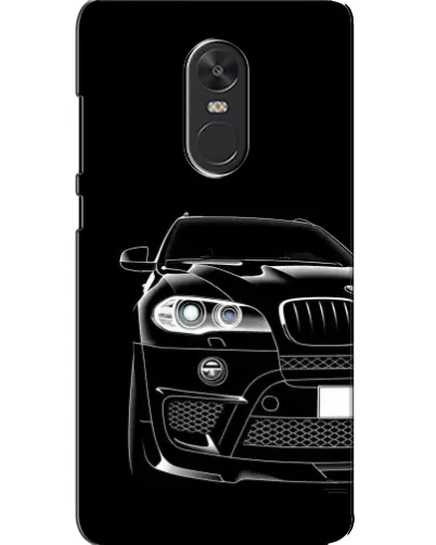 Чехол для Xiaomi Redmi Note 4X с картинкой «Темный силуэт BMW»