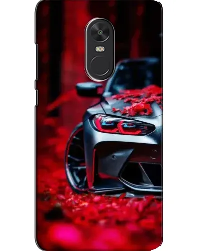 Чехол для Xiaomi Redmi Note 4X с картинкой «Спортивная BMW и цветы»
