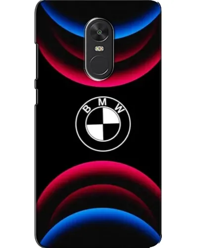 Чехол для Xiaomi Redmi Note 4X с картинкой «Логотип BMW и неоновые дуги»