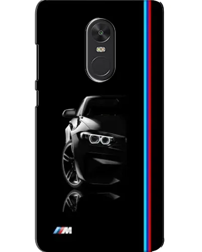 Чехол для Xiaomi Redmi Note 4X с картинкой «Силуэт BMW в темноте»