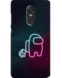 Чехол для Xiaomi Redmi Note 4X с картинкой «Among Us неон-арт»
