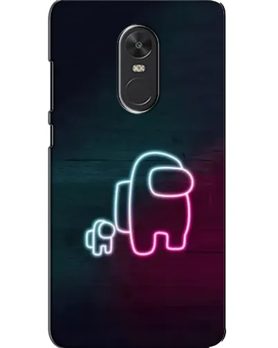 Чехол для Xiaomi Redmi Note 4X с картинкой «Among Us неон-арт»