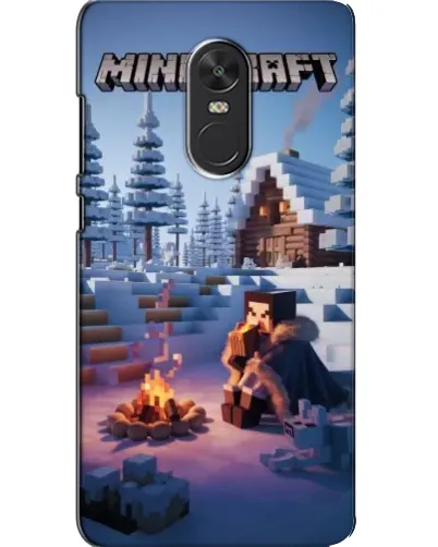 Чехол для Xiaomi Redmi Note 4X с картинкой «Зимний Minecraft» Чехол для Xiaomi Redmi Note 4X с картинкой «Зимний Minecraft»