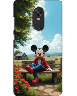 Чехол для Xiaomi Redmi Note 4X с картинкой «Микки на скамейке»
