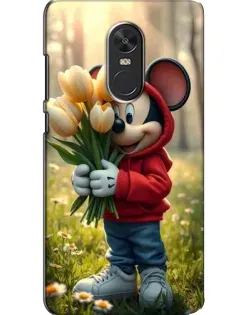 Чехол для Xiaomi Redmi Note 4X с картинкой «Микки с тюльпанами»