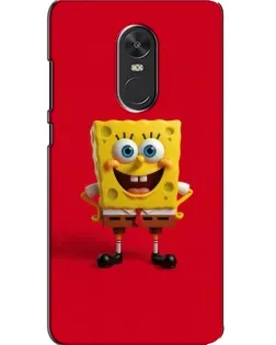 Чехол для Xiaomi Redmi Note 4X с картинкой «Спанч Боб на красном»