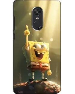 Чехол для Xiaomi Redmi Note 4X с картинкой «Сияющий Спанч Боб»