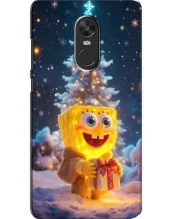 Чехол для Xiaomi Redmi Note 4X с картинкой «Рождественский Спанч Боб»