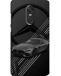 Чехол для Xiaomi Redmi Note 4X с картинкой «Mercedes AMG — графика»