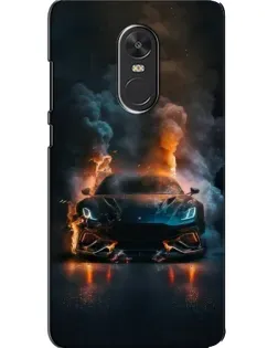 Чехол для Xiaomi Redmi Note 4X с картинкой «Lamborghini дымная эстетика»