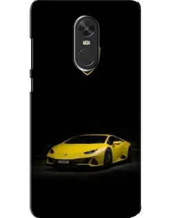 Чехол для Xiaomi Redmi Note 4X с картинкой «Lamborghini желтый акцент»