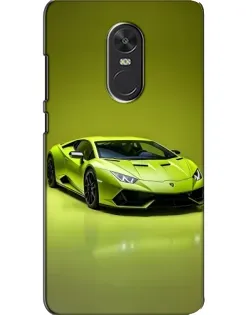 Чехол для Xiaomi Redmi Note 4X с картинкой «Салатовый Lamborghini Huracan»