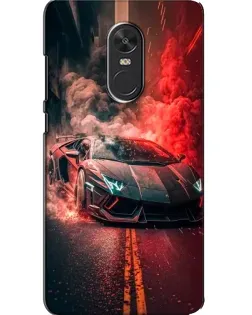 Чехол для Xiaomi Redmi Note 4X с картинкой «Lamborghini красный дым»