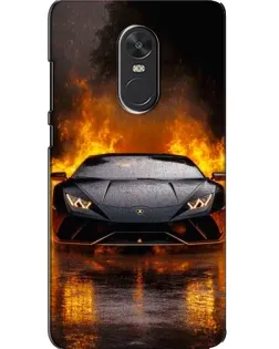 Чехол для Xiaomi Redmi Note 4X с картинкой «Lamborghini в огне»
