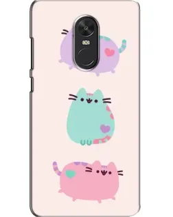Чехол для Xiaomi Redmi Note 4X с картинкой «Pusheen трио»