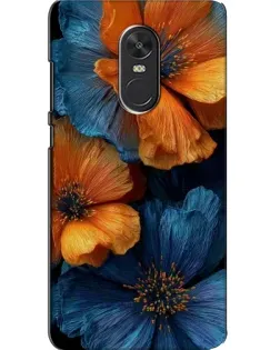 Чехол для Xiaomi Redmi Note 4X с картинкой «Яркая сине-оранжевая флора» Чехол для Xiaomi Redmi Note 4X с картинкой «Яркая сине-оранжевая флора»