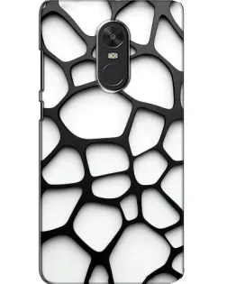 Чехол для Xiaomi Redmi Note 4X с картинкой «Белая объемная сетка»