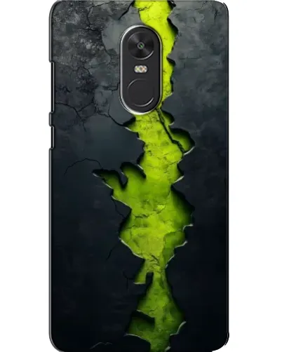 Чехол для Xiaomi Redmi Note 4X с картинкой «Салатовый разлом скалы»