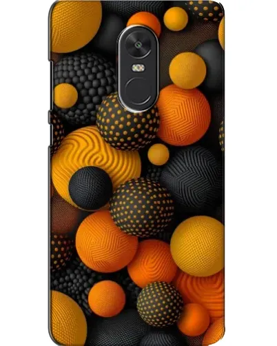 Чехол для Xiaomi Redmi Note 4X с картинкой «Объемные оранжевые сферы»