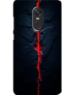 Чехол для Xiaomi Redmi Note 4X с картинкой «Kрасная лавовая трещина»