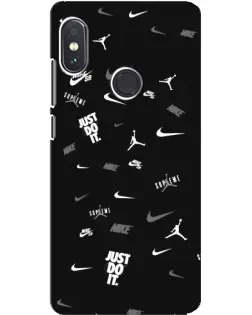 Чехол для Xiaomi Redmi Note 5 Pro с картинкой «Nike Black Pattern»
