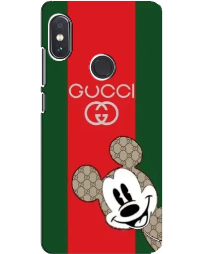 Чехол для Xiaomi Redmi Note 5 Pro с картинкой «Gucci — полосы и Микки»