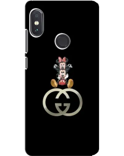 Чехол для Xiaomi Redmi Note 5 Pro с картинкой «Минни Маус на лого»